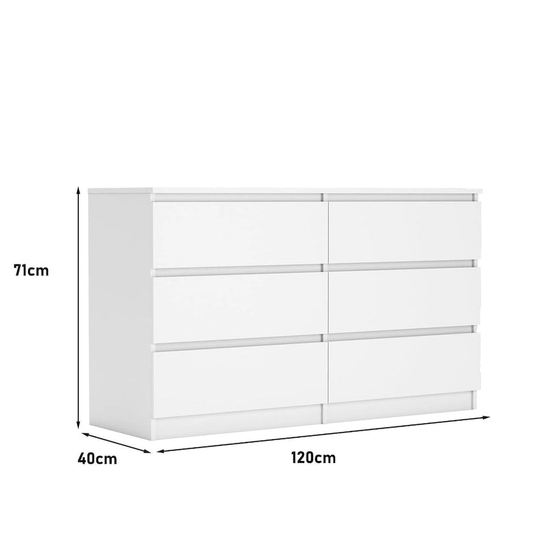 6-Drawer Dresser | Modern Minimalist Chest of Drawers