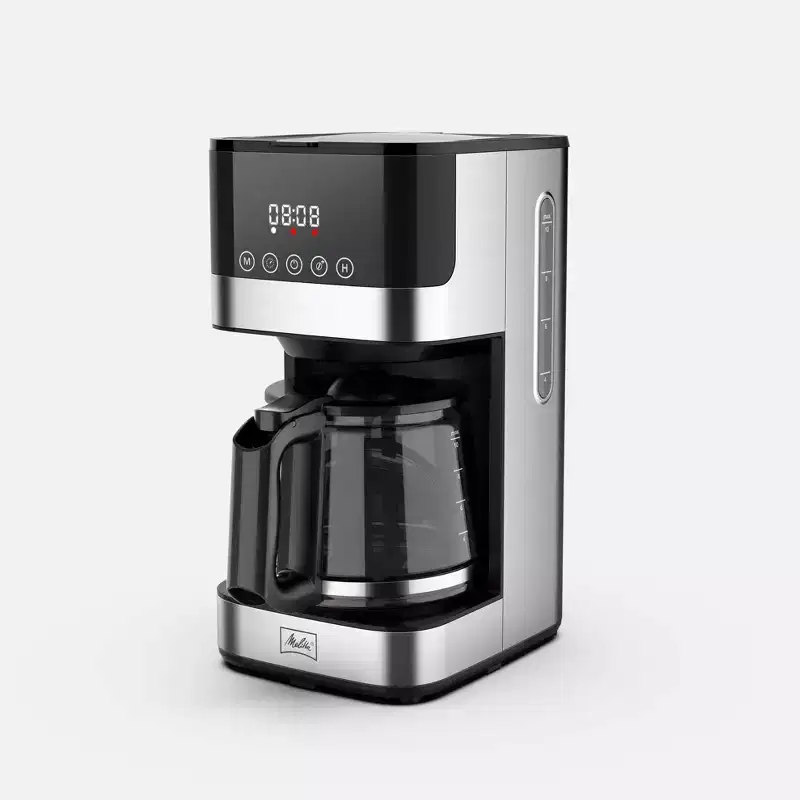 Melitta Aroma Tocco 10-cup Drip Coffeemaker with Glass Carafe: Stainless Steel, Auto Shut-Off, Brews Iced Coffee