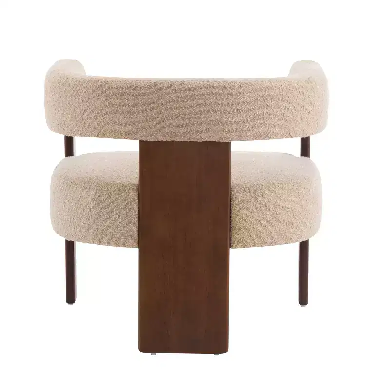 Christopher Knight Home Noah Modern Rubberwood Upholstered Accent Arm Chair