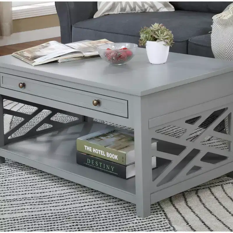 36 Middlebury Wood Coffee Table with Drawer - Alaterre Furniture