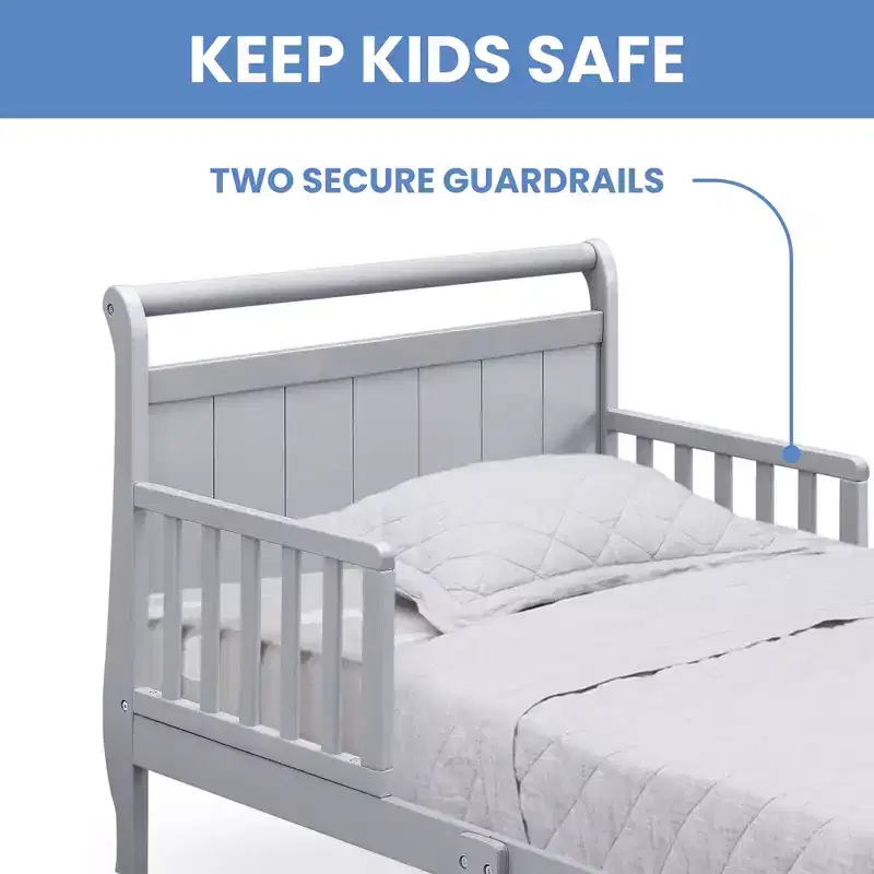 Delta Children Chestopher Toddler Bed with Bedrails