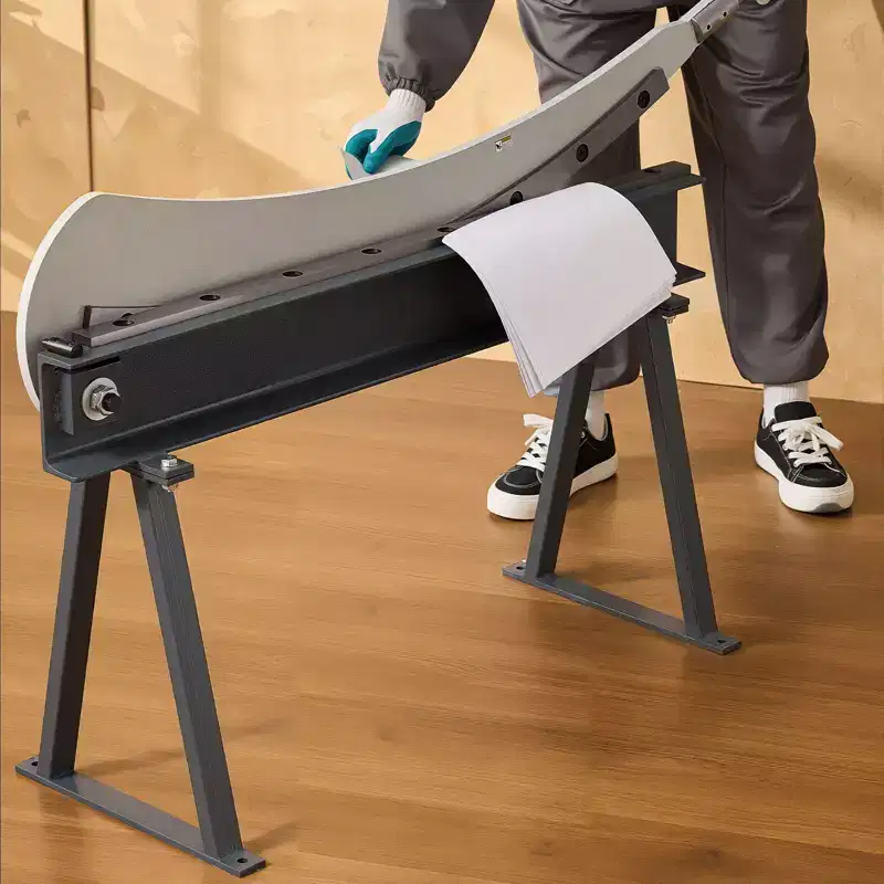 VEVOR Guillotine Shear, 39 in Bed Width Benchtop Cutter, Manual Hand Plate Shear for Metal Sheet Processing, with Q235 Material, Grey