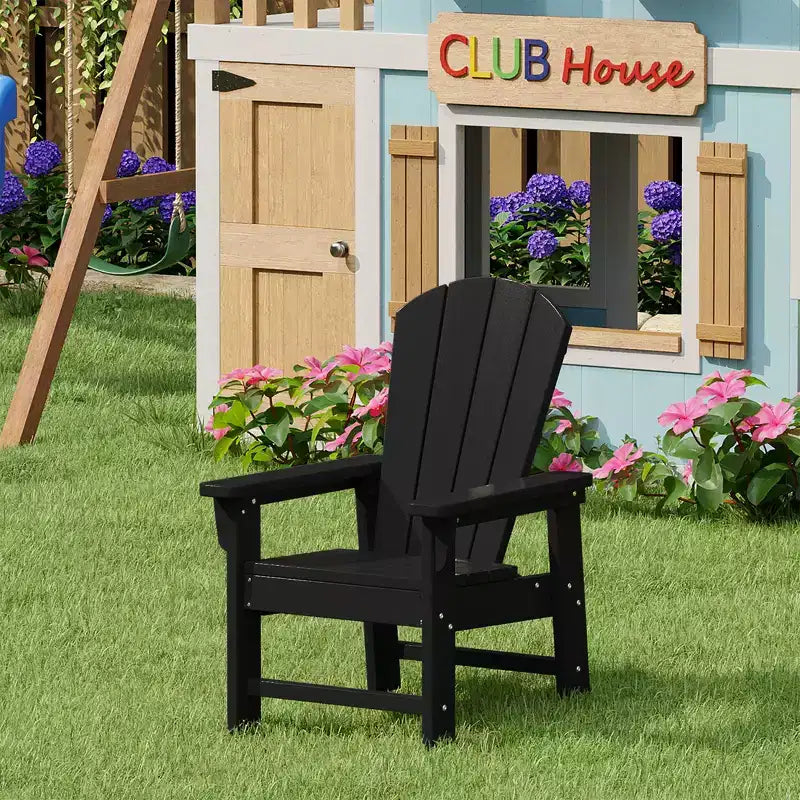 WestinTrends Malibu Kids Outdoor HDPE Adirondack Plastic Patio Chair