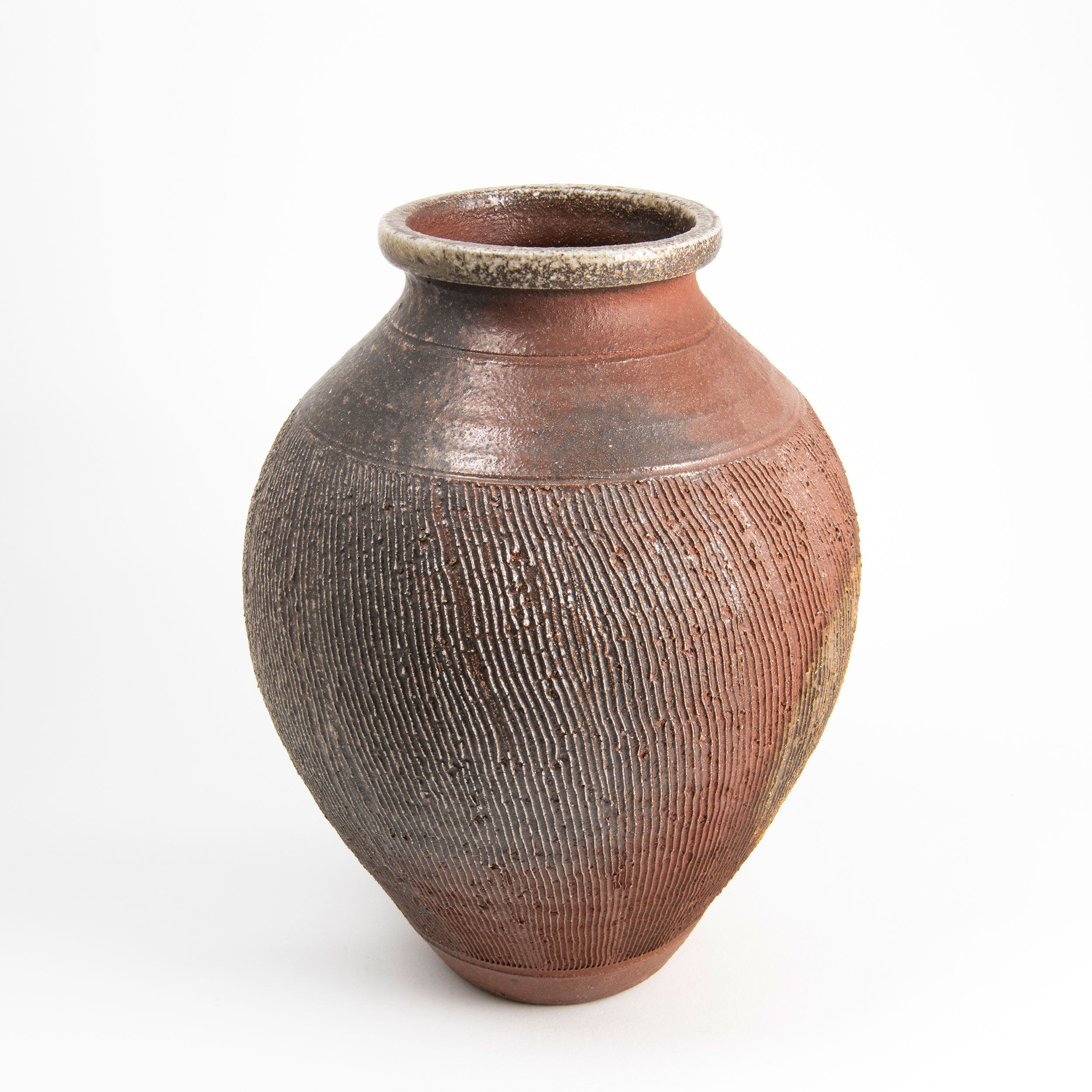 Unglazed Textured Vase