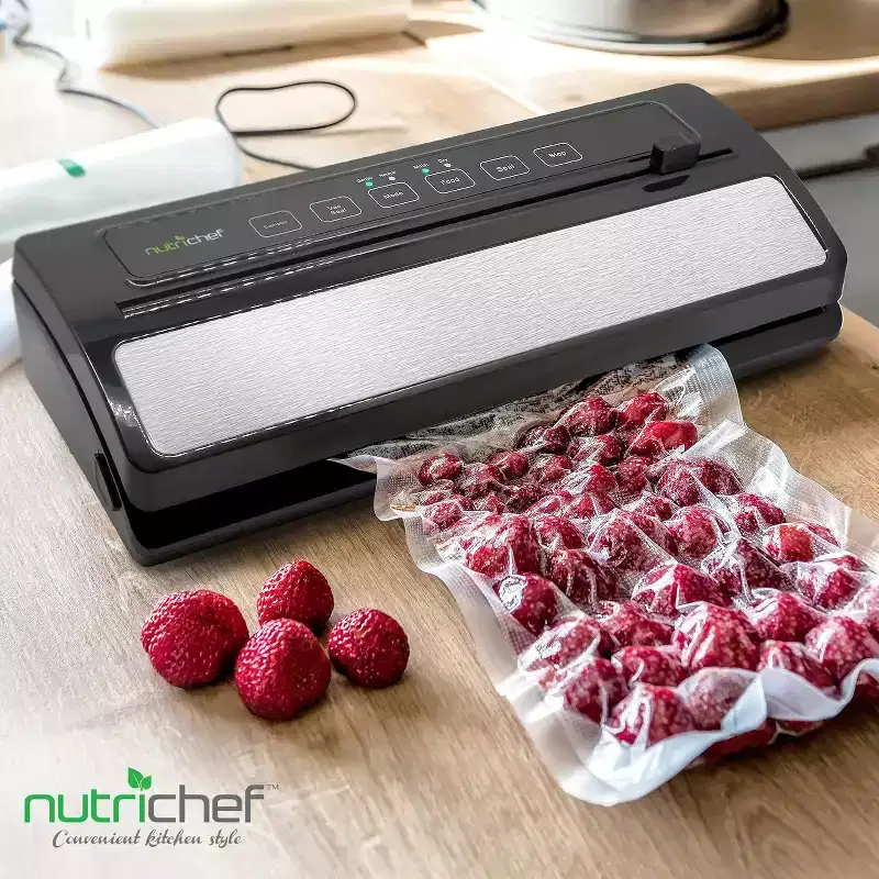 NutriChef Digital Food Vacuum Sealer System - Black