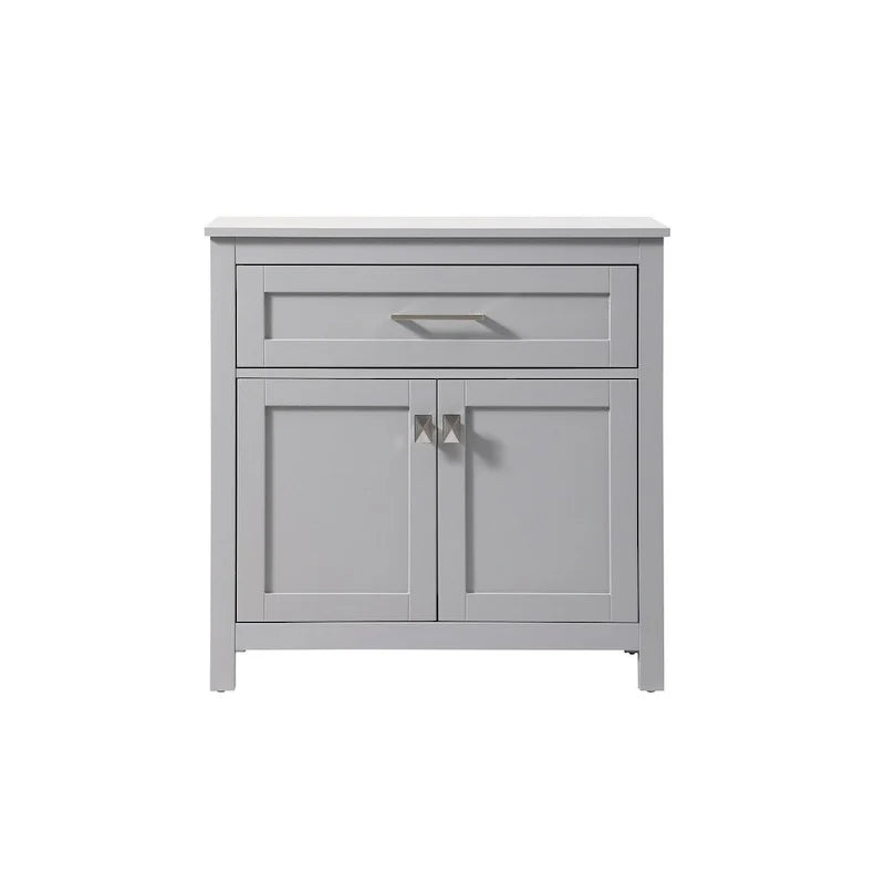 Indigo Home 30 Inch Bathroom Storage Freestanding Cabinet - 30 x 16