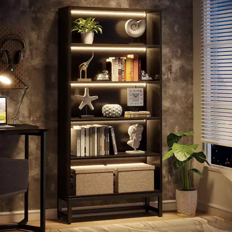 Lantine 70.8 Tall 5-tier Freestanding Bookshelf