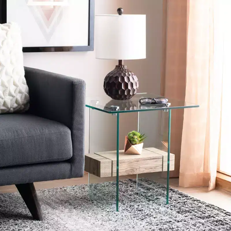 Kayley Glass Accent Table - ACC7001 - Safavieh