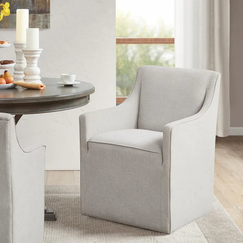 Dining Arm Chair with Casters
