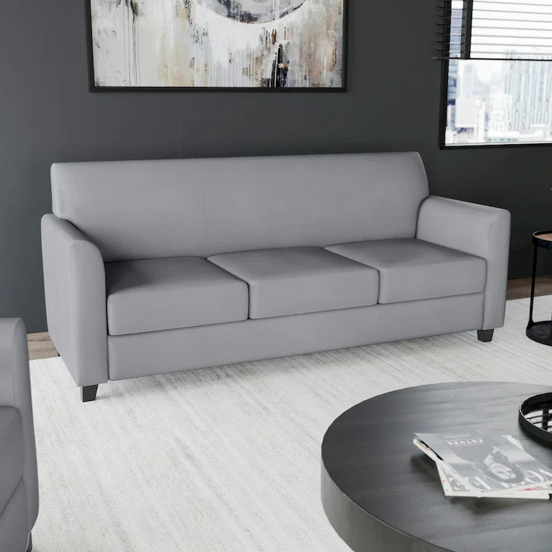 Clean Line Stitched Sofa with Flared Arms - 70W x 29D x 32.25H