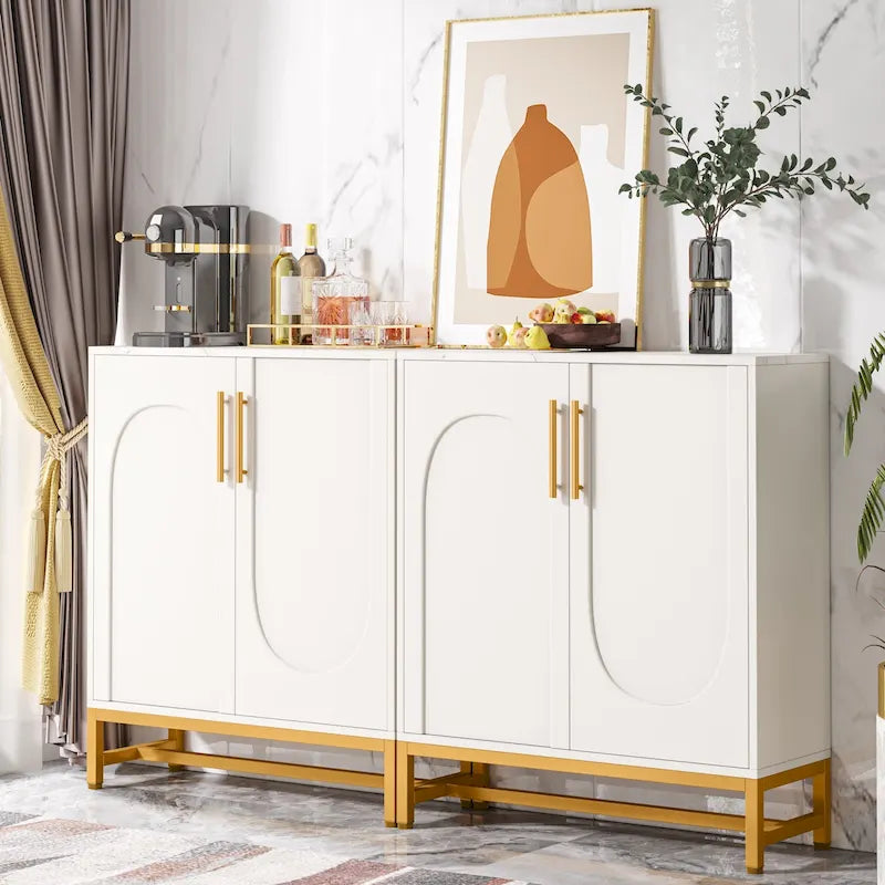 Sideboard Buffet Storage Cabinet with Doors for Kitchen Dining Room