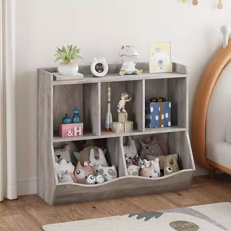 Kids Bookshelf and Bookcase Toy Storage Multi Shelf with Cubby Organizer Cabinet for Boys Girls,for Children Playroom Hallway Kindergarten School
