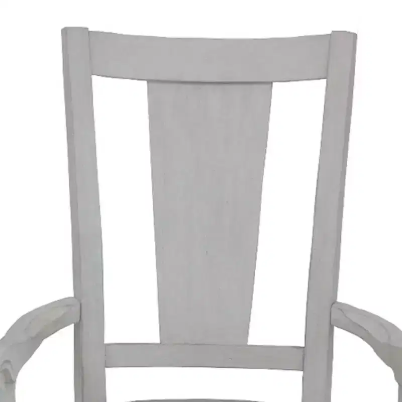 Acme Furniture Katia Dining Chair Light Gray Linen/Weathered White Finish