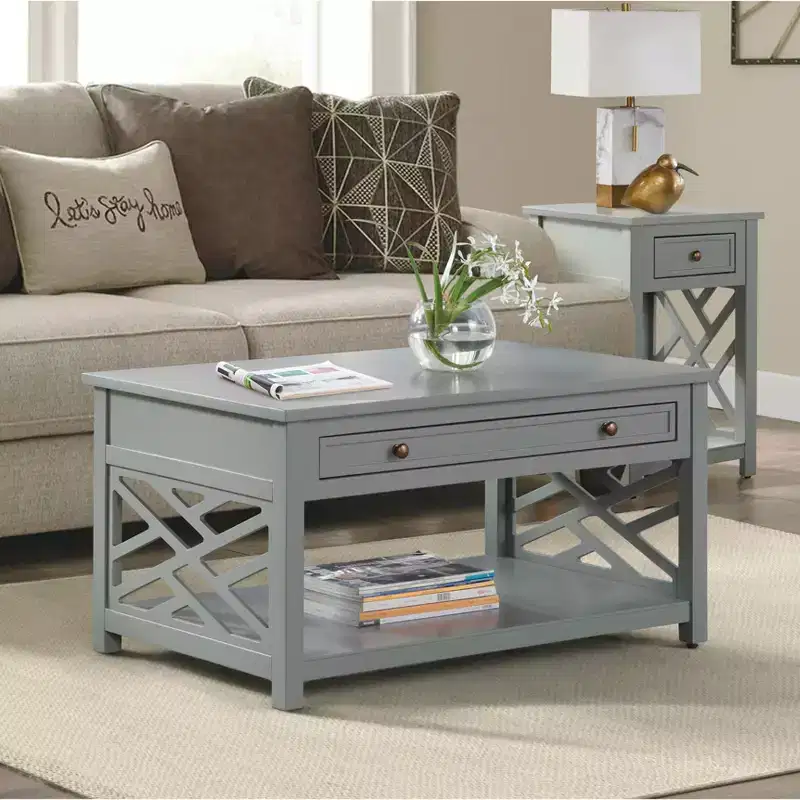 36 Middlebury Wood Coffee Table with Drawer - Alaterre Furniture