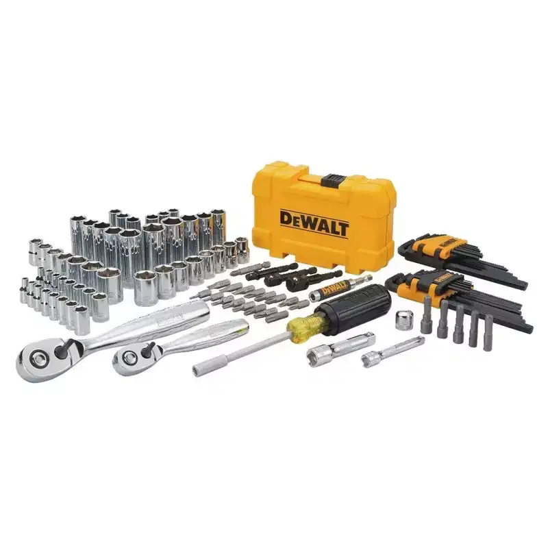 DeWalt Mechanics Tool and Socket Set, Chrome Vanadium, 108 Piece